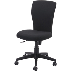 長時間座っても快適な座り心地の良いソフトフィットチェア ブラック