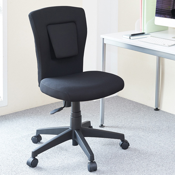 サポートクッションチェア ブラック