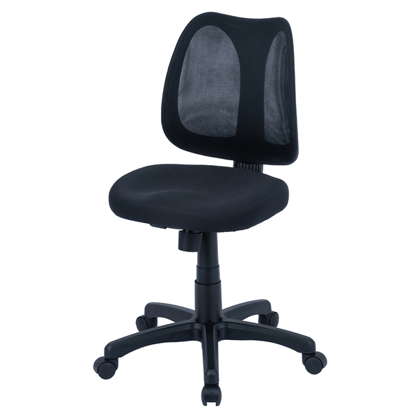 デスクチェア オフィスチェア ソリッドメッシュ モールドウレタン座面 ブラック