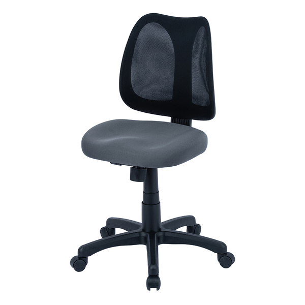 デスクチェア オフィスチェア ソリッドメッシュ モールドウレタン座面 グレー