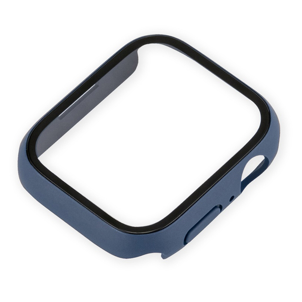 Apple Watch Series 8 / 7用 ケース 45mm 高硬度9Hガラス ライトブルー