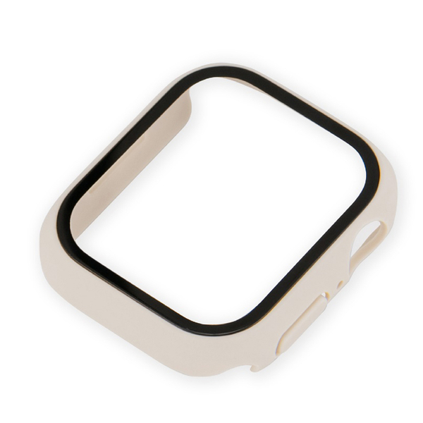 Apple Watch Series 8 / 7用 ケース 45mm 高硬度9Hガラス スターライト