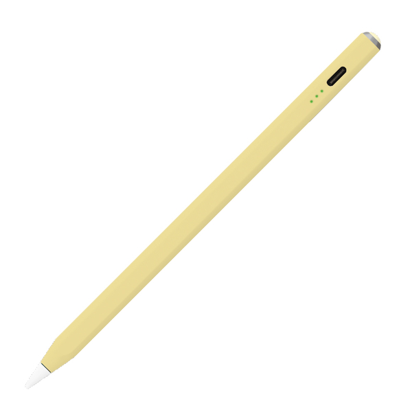iPad専用 充電式タッチペン Apple Pencil アップルペンシル純正ペン先対応 ライトイエロー