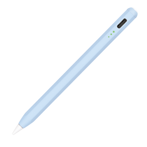 iPad専用 充電式タッチペン ショートタイプ アップルペンシル Apple Pencil ブルー