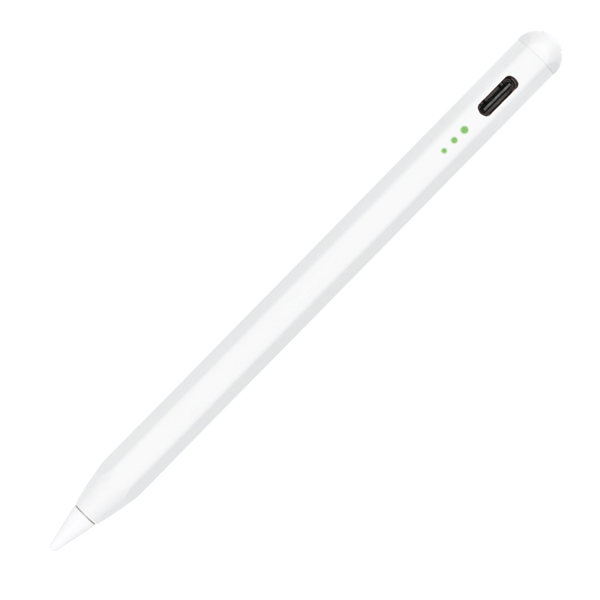 iPad専用 充電式タッチペン ショートタイプ アップルペンシル Apple Pencil ホワイト