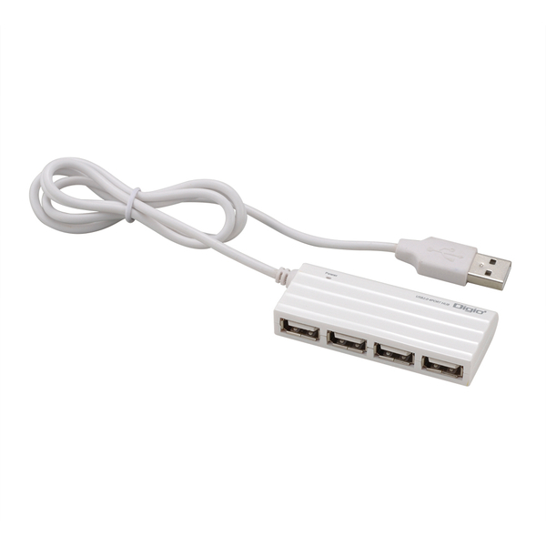 USBハブ USB2.0 4ポート15cm ホワイト