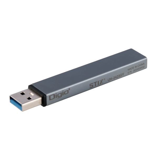 USBハブ USB3.2 Gen1+2.0 Type-A 3ポートハブ グレー