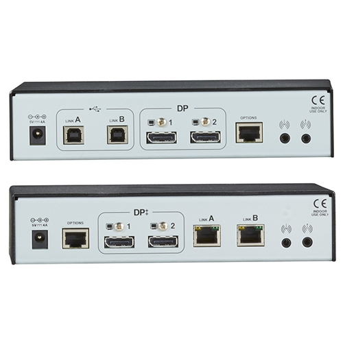 KVM Dual-Head DisplayPort CATx Extender