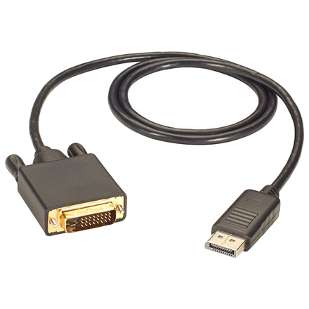DisplayPortオス=>DVIオスケーブル 1.8M(6-ft.)