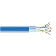 CAT5e 350MHzシールド付単線PVCバルクケーブル 青 304.8m
