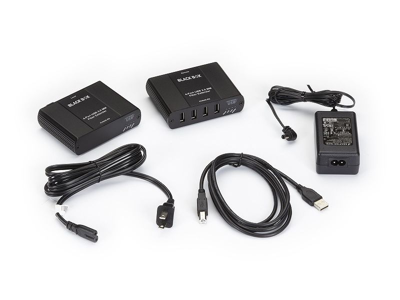 USB2.0ファイバ・エクステンダ 4P MM 500M