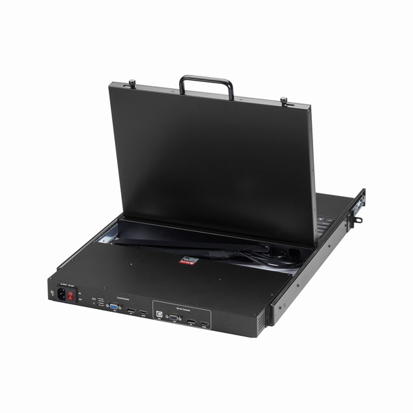 フルHD対応 17.3インチ KVMドロワー DPx1 HDMIx1 VGAx1