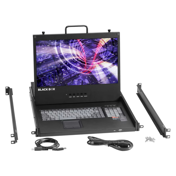 フルHD対応 17.3インチ KVMドロワー DPx1 HDMIx1 VGAx1