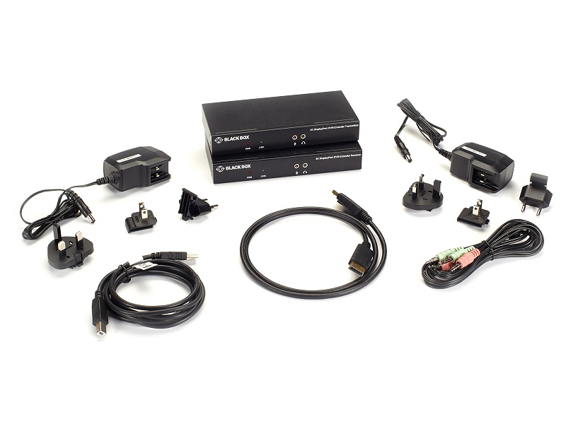 KVMエクステンダーキット(DP/USB/光ファイバ/4K対応)