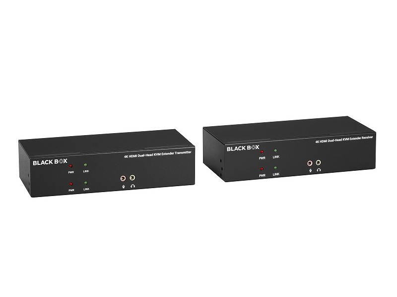 デュアルディスプレイ対応KVMエクステンダーキット (HDMI/USB/CATx/4K対応）