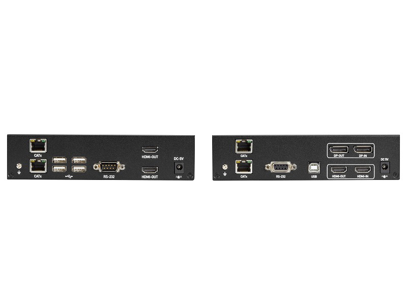 デュアルディスプレイ対応KVMエクステンダーキット(DP/HDMI/USB/CATx/4K対応) (モニタ側 : HDMIx2)