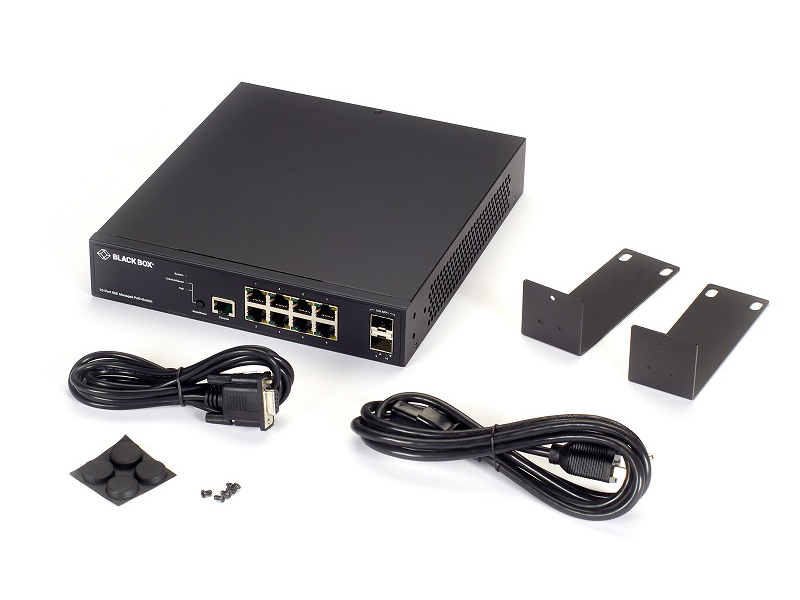 PoEスイッチ PoE+対応 10/100/1000Tx8 SFP/SFP+x2