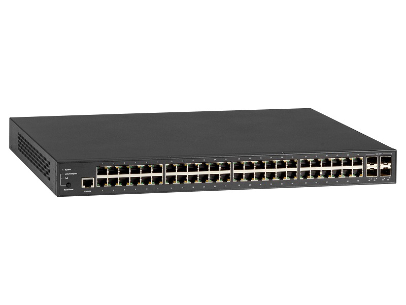 PoEスイッチ PoE+対応 10/100/1000Tx48 SFP/SFP+x4