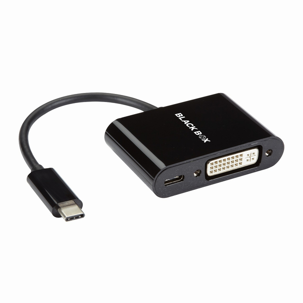 USB-C オス to DVI メス 60W PD 変換 アダプタ