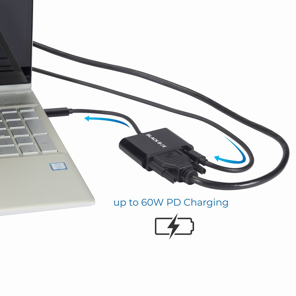USB-C オス to DVI メス 60W PD 変換 アダプタ