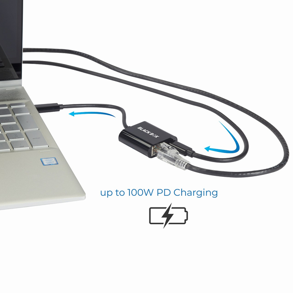 USB-C オス to RJ-45 メス 100W PD 変換 アダプタ