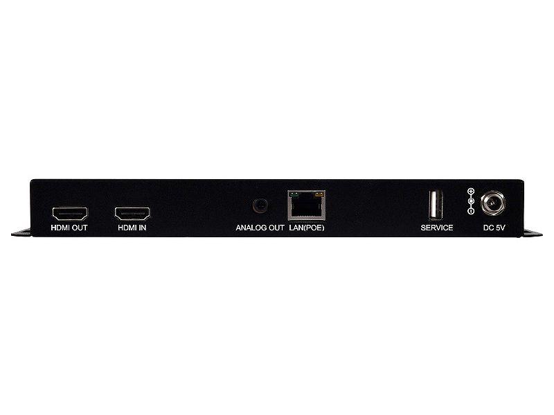 H.264/H.265 エンコーダ/デコーダ*設定でいずれか選択 HDMI over IP 1ポート PoE 最大フルHD