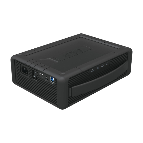 ECLAIRPRO Mobileシリーズ EM352B31 USB3.1（Gen2）対応 ハードウェアRAID対応 可搬型ハンドル付きDAS 総容量8TB（4TB×2ドライブ）