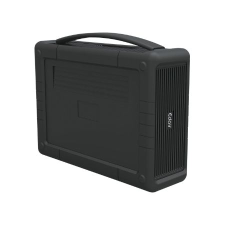 ECLAIRPRO Mobileシリーズ EM352B31 USB3.1（Gen2）対応 ハードウェアRAID対応 可搬型ハンドル付きDAS 総容量8TB（4TB×2ドライブ）