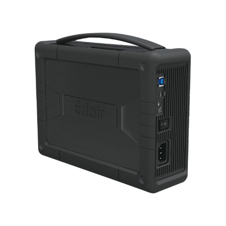 ECLAIRPRO Mobileシリーズ EM352B31 USB3.1（Gen2）対応 ハードウェアRAID対応 可搬型ハンドル付きDAS 総容量8TB（4TB×2ドライブ）