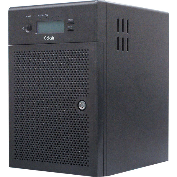 ECLAIRPROシリーズ EP106TB3 Thunderbolt3+USB3.0+eSATA対応 ハードウェアRAID対応デスクトップ型DAS 総容量24TB(4TB×6ドライブ)