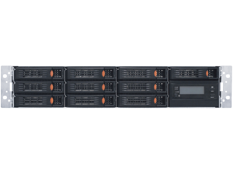 ECLAIRPROシリーズ EP2210B3 USB3.0+eSATA対応 ハードウェアRAID対応2UラックマウントDAS 総容量160TB（16TB×10ドライブ）