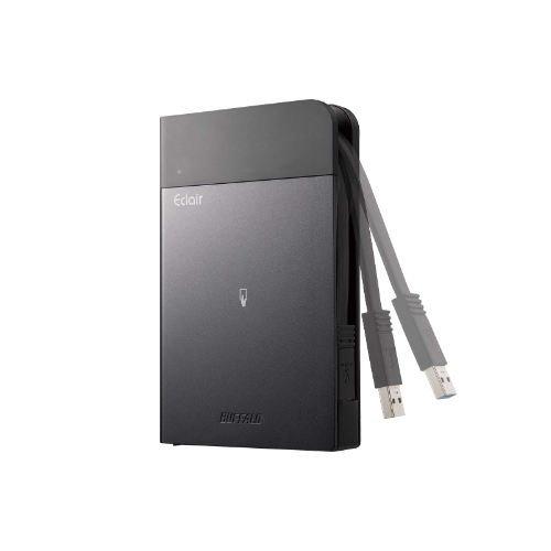 ECLAIRPRO Portableシリーズ EP25CB3 ICカード対応自動暗号化セキュリティポータブルHDD USB3.0対応 耐衝撃・防雨防塵 容量1TB