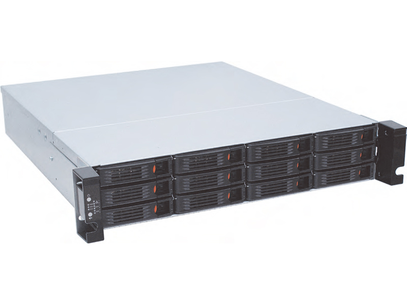 GAIAシリーズ GA2212SV OSレスモデル Intel Xeon採用 2UラックマウントNAS リダンダント電源 総容量24TB（2TB×12ドライブ）