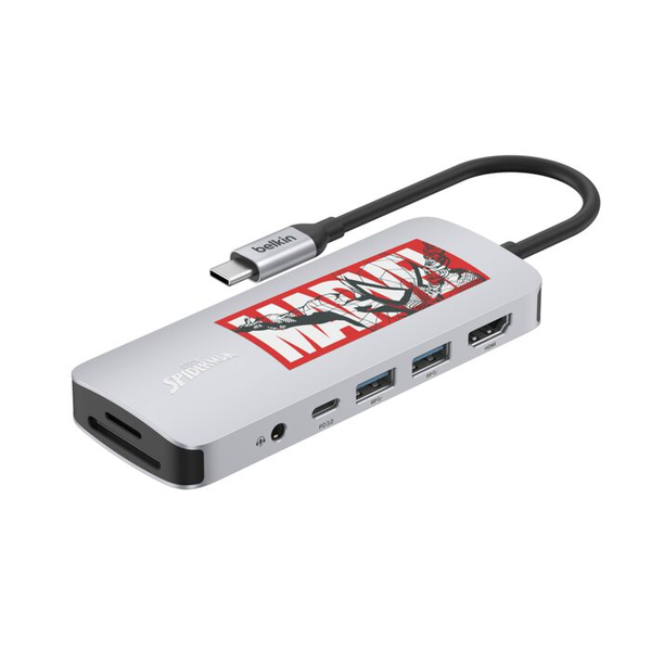 Connect USB-C 7-in-1 マルチポートハブ スパイダーマン