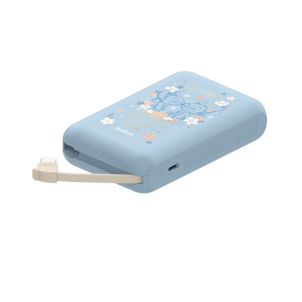 BoostCharge 20W ケーブル内蔵 モバイルバッテリー 10000mAh スティッチ