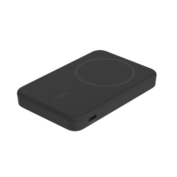 Qi2 モバイルバッテリー 5000mAh スタンド付 ブラック