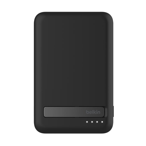Qi2 モバイルバッテリー 5000mAh スタンド付 ブラック