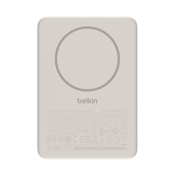 BoostCharge ワイヤレスモバイルバッテリー 5000mAh サンド