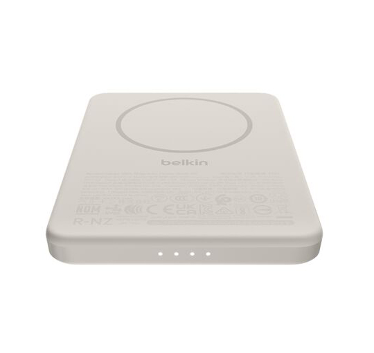 BoostCharge ワイヤレスモバイルバッテリー 5000mAh サンド