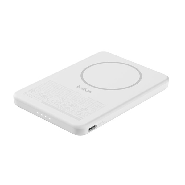 BoostCharge ワイヤレスモバイルバッテリー 5000mAh ホワイト