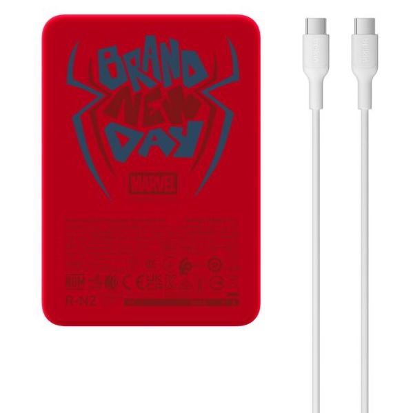 BoostCharge ワイヤレスモバイルバッテリー 5000 mAh スパイダーマン