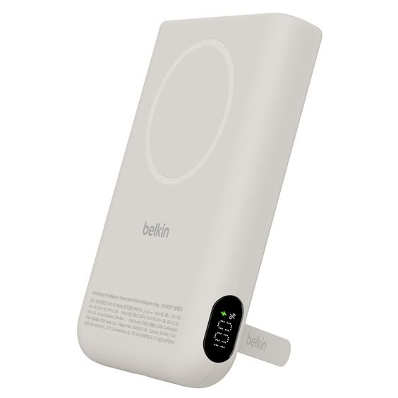 UltraCharge Pro Qi2 モバイルバッテリー マグネットリング付き 10000mAh サンド