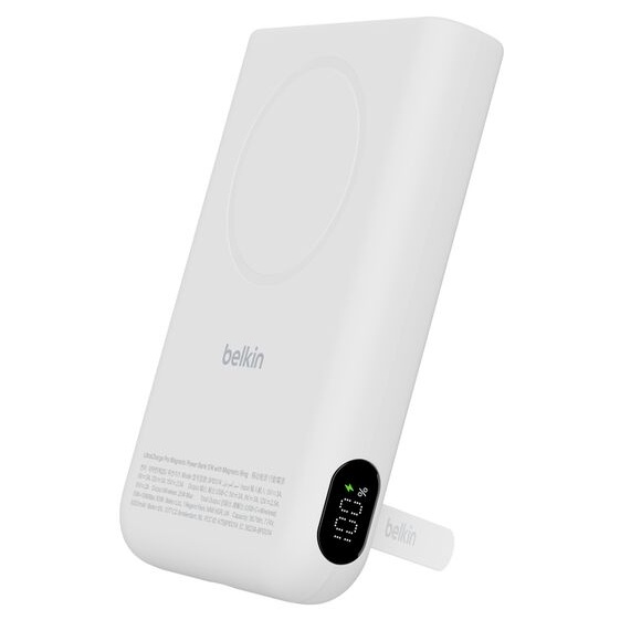 UltraCharge Pro Qi2 モバイルバッテリー マグネットリング付き 10000mAh ホワイト