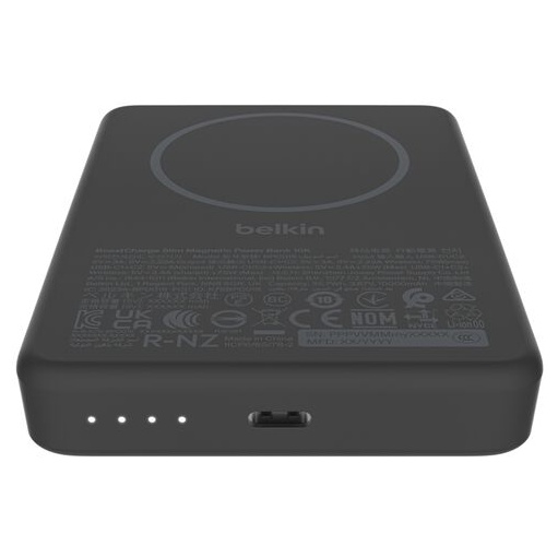 BoostCharge 薄型 マグネット式モバイルバッテリー 10000mAh ブラック