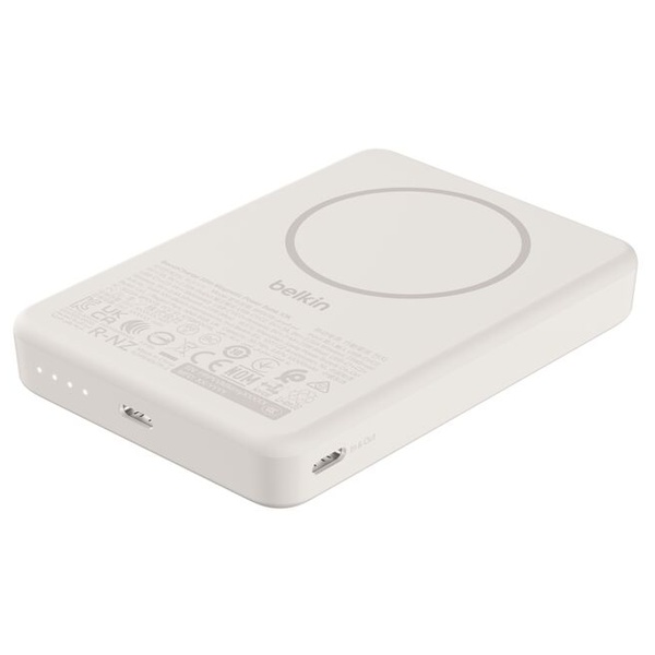 BoostCharge 薄型 マグネット式モバイルバッテリー 10000mAh サンド