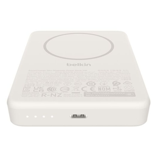 BoostCharge 薄型 マグネット式モバイルバッテリー 10000mAh サンド