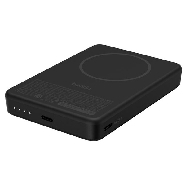 BoostCharge Qi2 薄型 マグネット式モバイルバッテリー スタンド付き 10000mAh ブラック