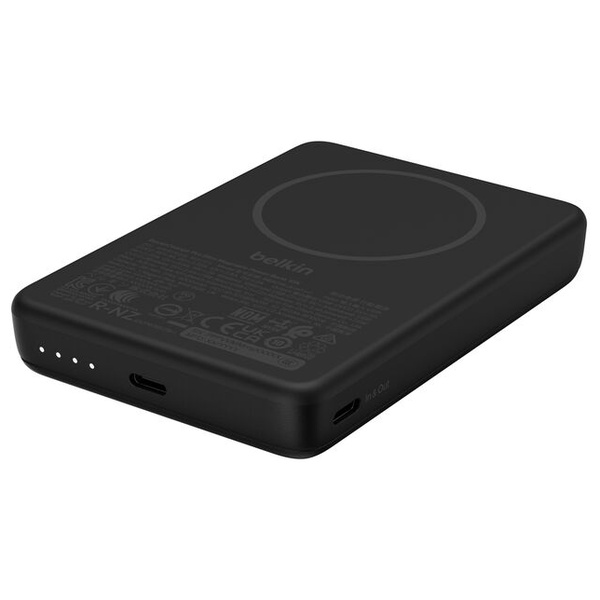 BoostCharge Qi2 薄型 マグネット式モバイルバッテリー マグネットリング付き 10000mAh ブラック