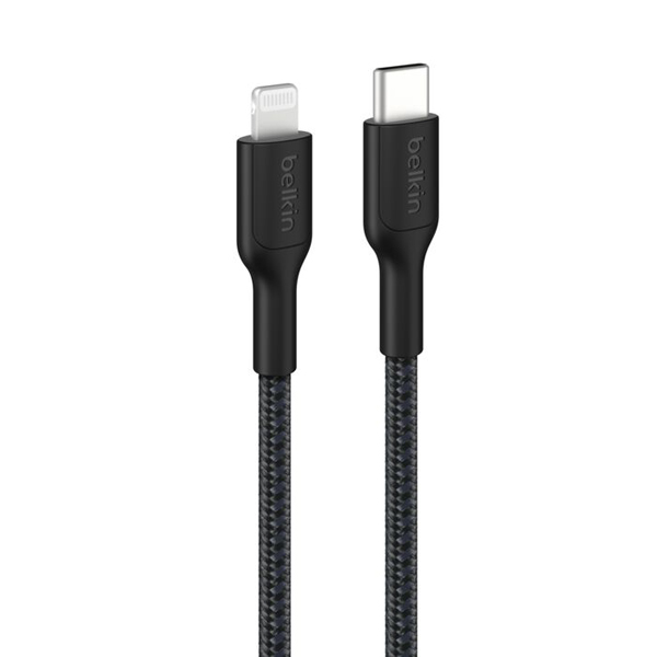 BoostCharge Pro USB-C to Lightning 編組ケーブル 2M ブラック