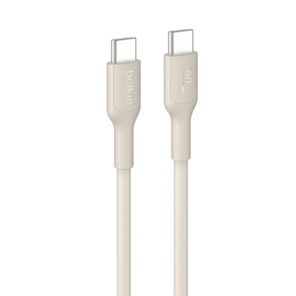 BoostCharge USB-C to USB-C ケーブル 60W 2M サンド